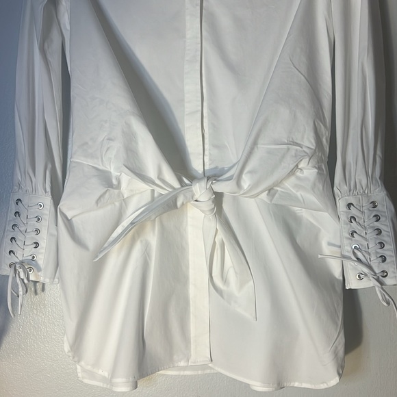 3.1 Philip Lim Longsleeves gathered front shirt size 4 - Picture 4 of 8